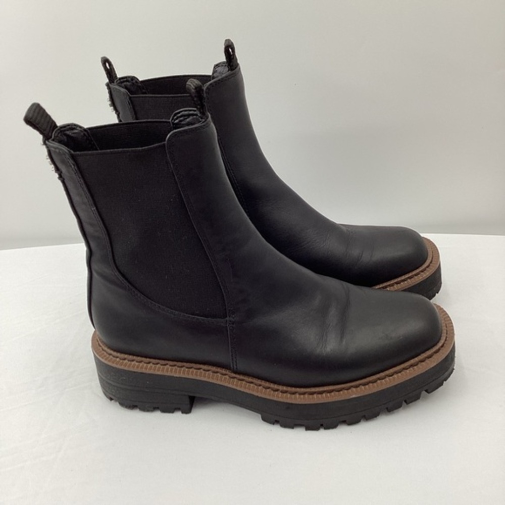 Sam Edelman Laguna Chelsea Black Leather Ankle Booties